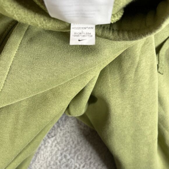 Nike Sweatpants Mens L Green Fleece Joggers Athletic Logo Comfort BV2671-334 - Picture 6 of 13